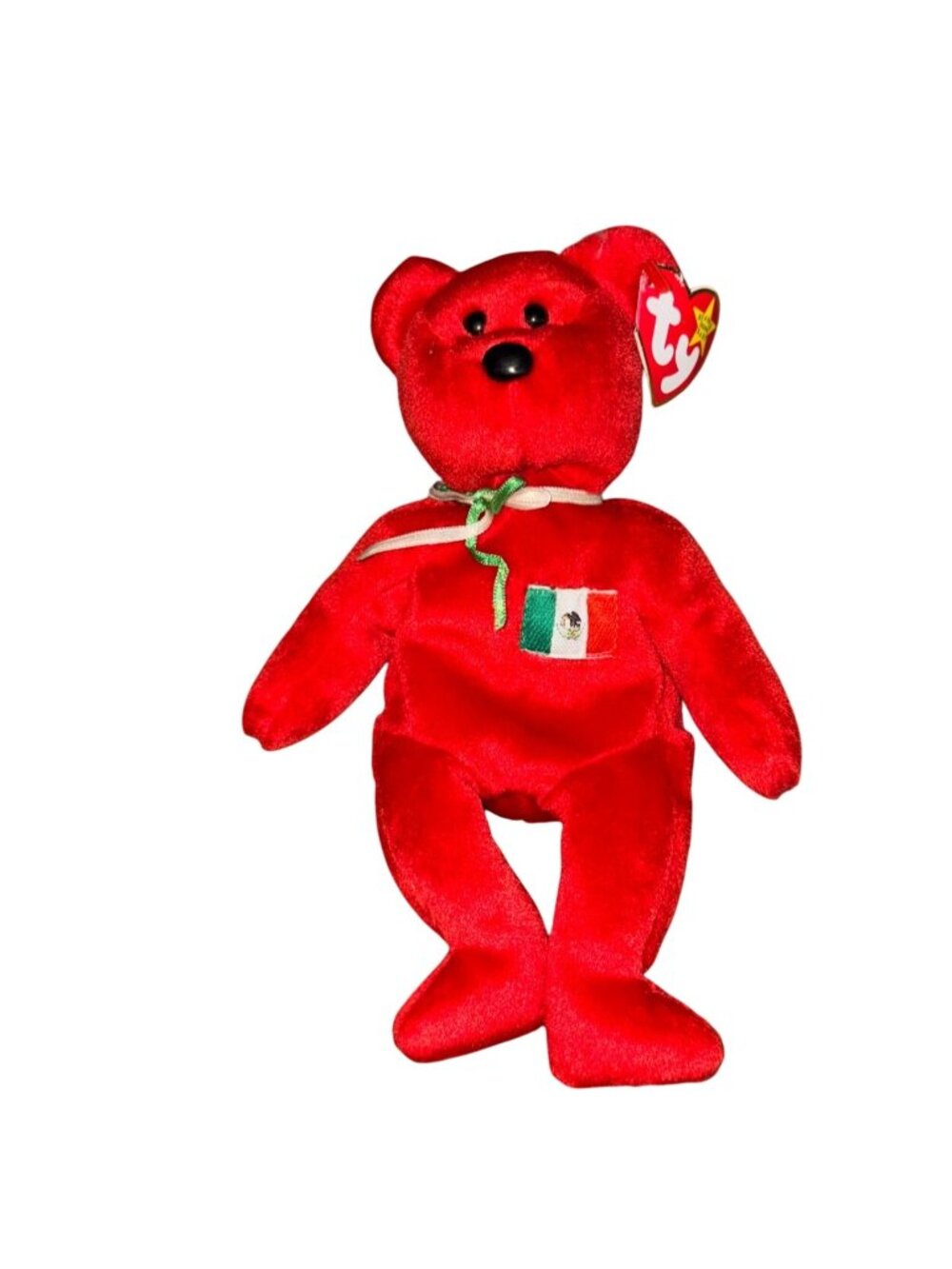 Ty Beanie Baby Osito Bear, The Mexican Flag( Retired, 1999) W/Tag